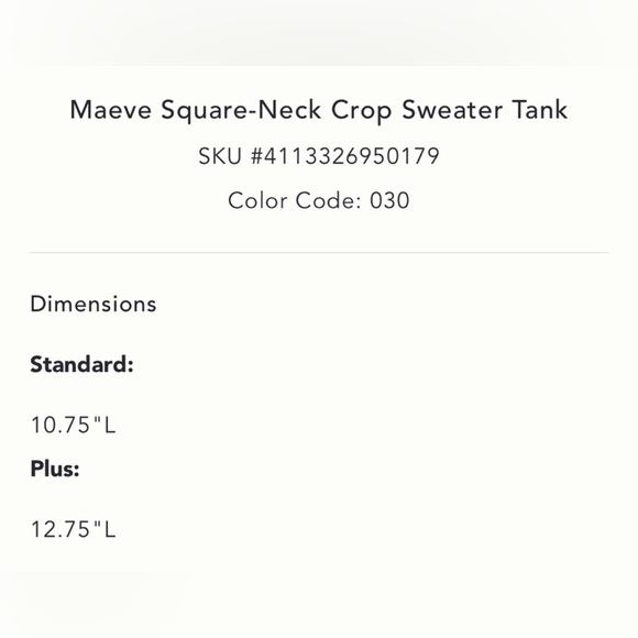 Anthropologie Maeve Square Neck Crop Sweater Tank Button Front Multicolor 2X
NWT - Picture 9 of 10